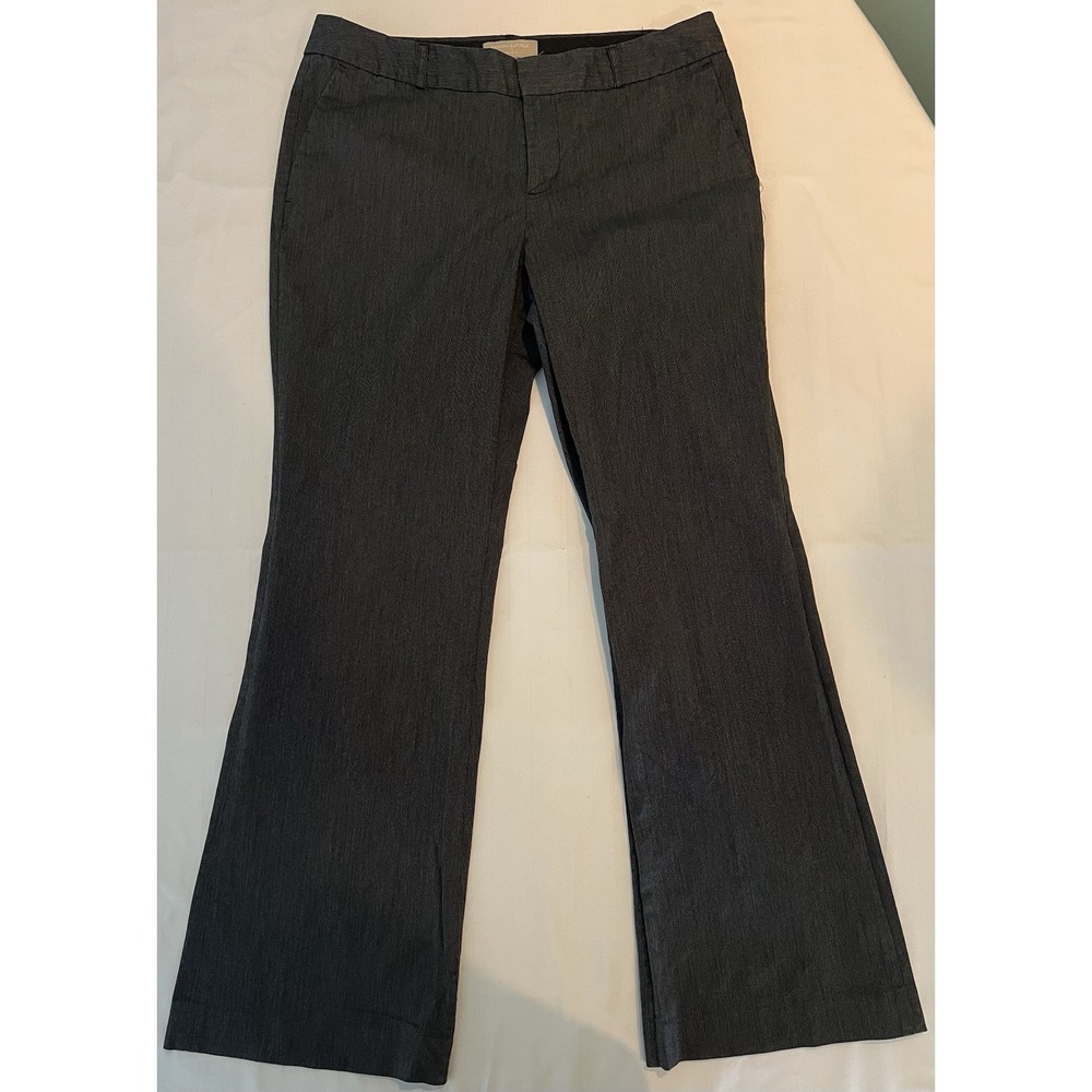 Banana Republic Women's Martin Fit Dress Pants Size 14 x 30Gray Flat Front